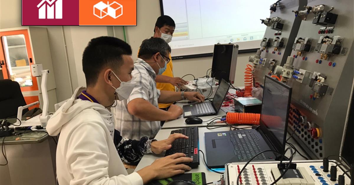 คณะวิศวกรรมศาตสร์ ม.พะเยา จัดอบรมการเขียนโปรแกรมหน้าจอสัมผัส HMI และระบบนิวเมติกส์ โปรแกรมหน้าจอสัมผัส HMI